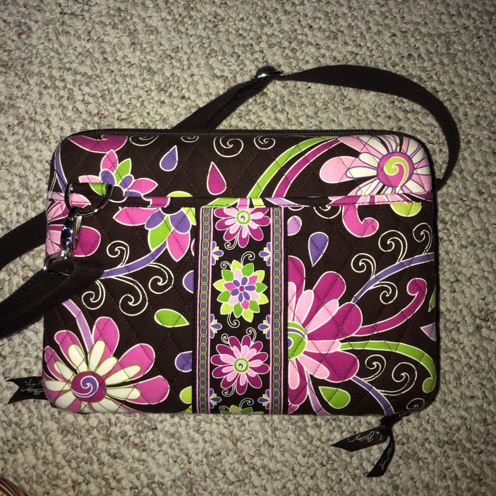 Vera Bradley mini computer case purple punch